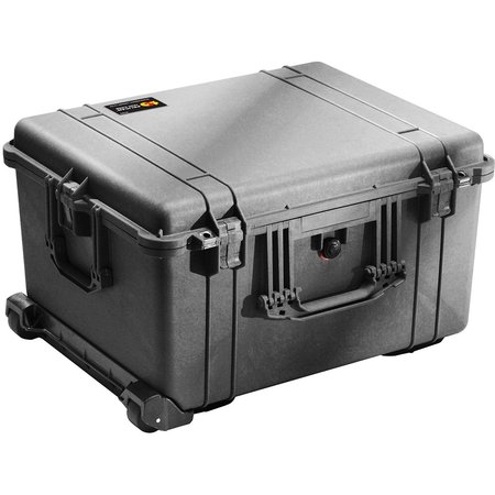 PELICAN 1620 Watertight Wheeled Large Case With Foam 24-3/4 x 19-9/16 x 13-7/8, Black 1620-020-110